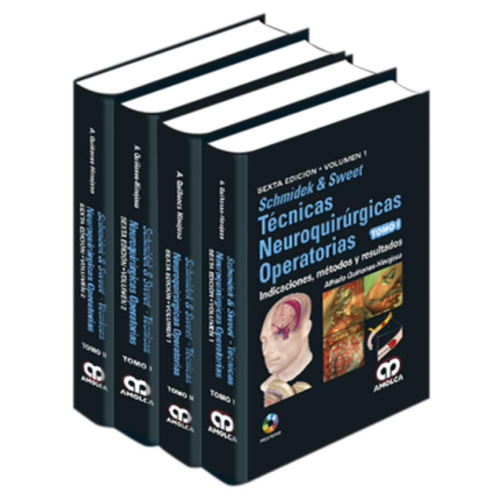 Schmidek - Tecnicas Neuroquirurgicas Operatorias 6ª ed. (Alfredo Quinones) 4 tomos